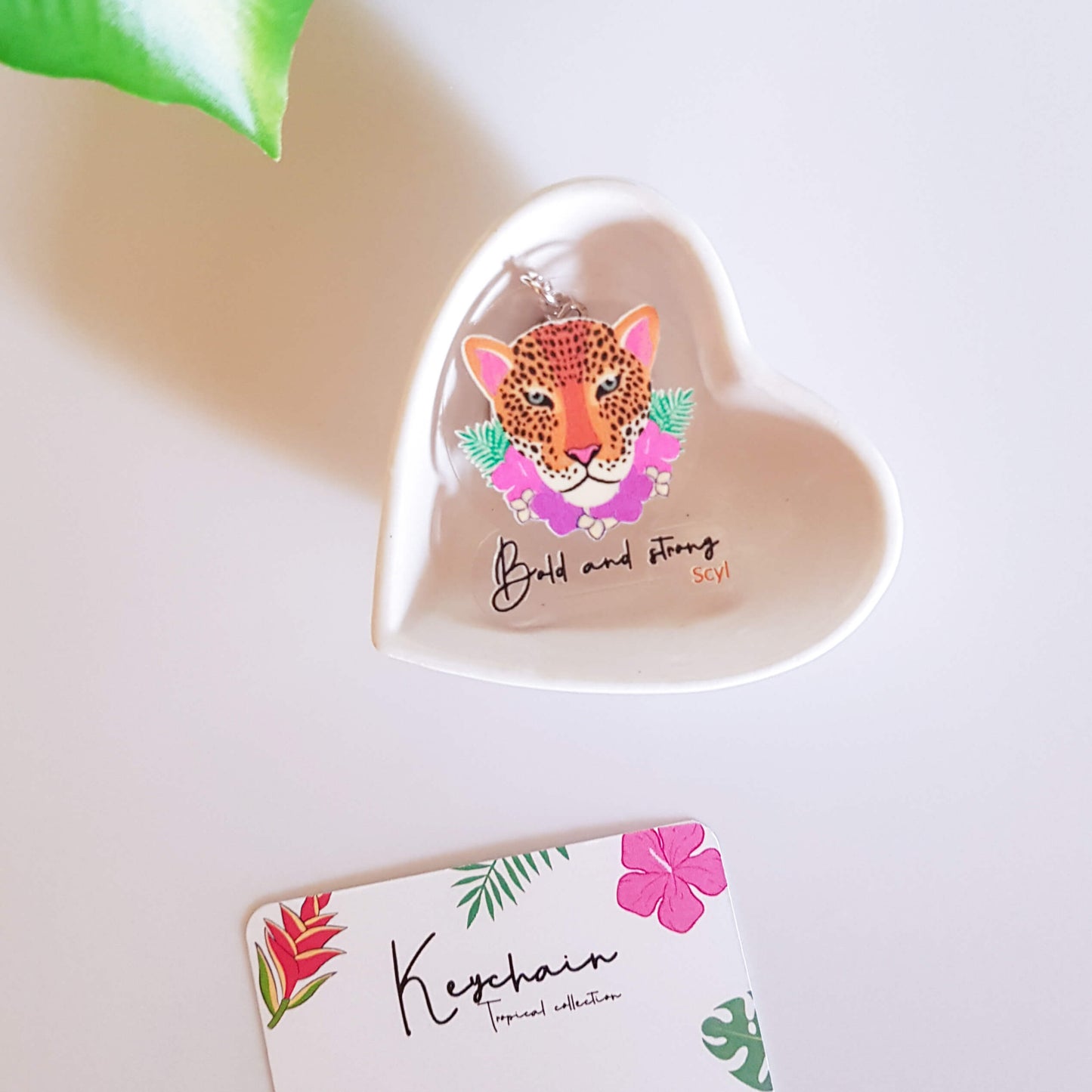 Bold and Strong Keychain