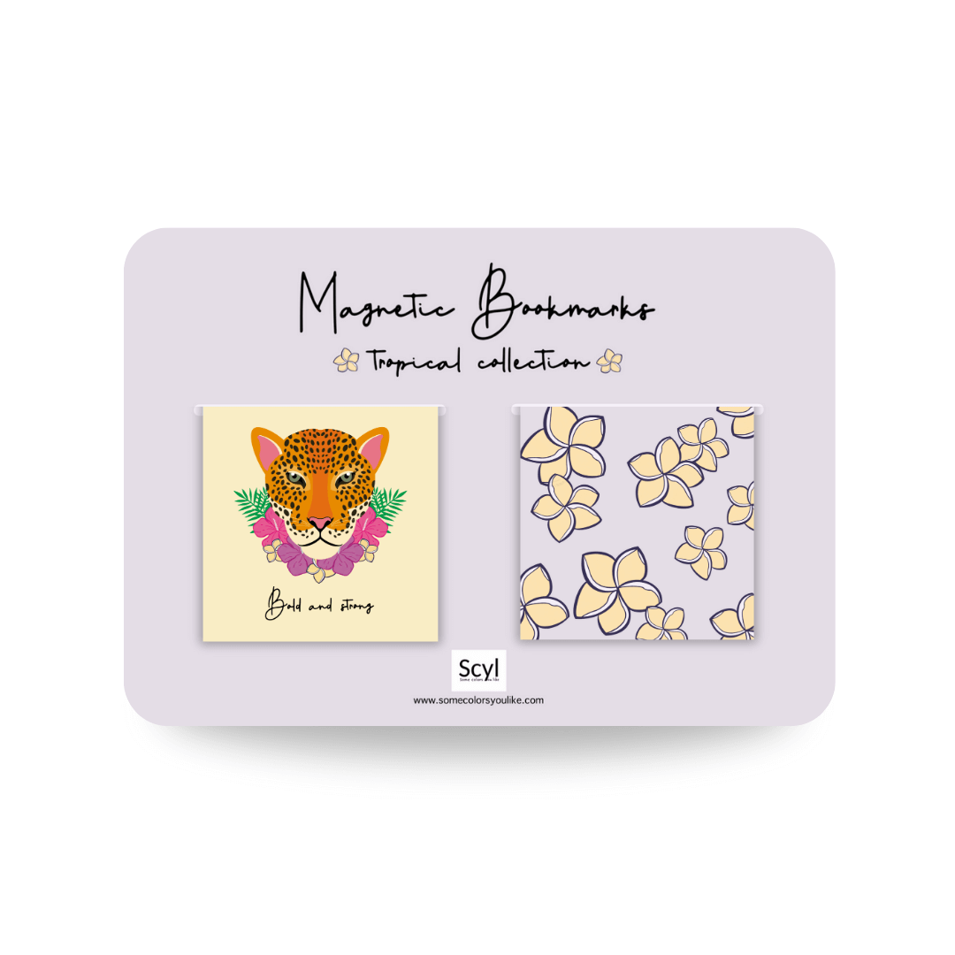 Bold and Strong Magnetic Bookmark - Beige