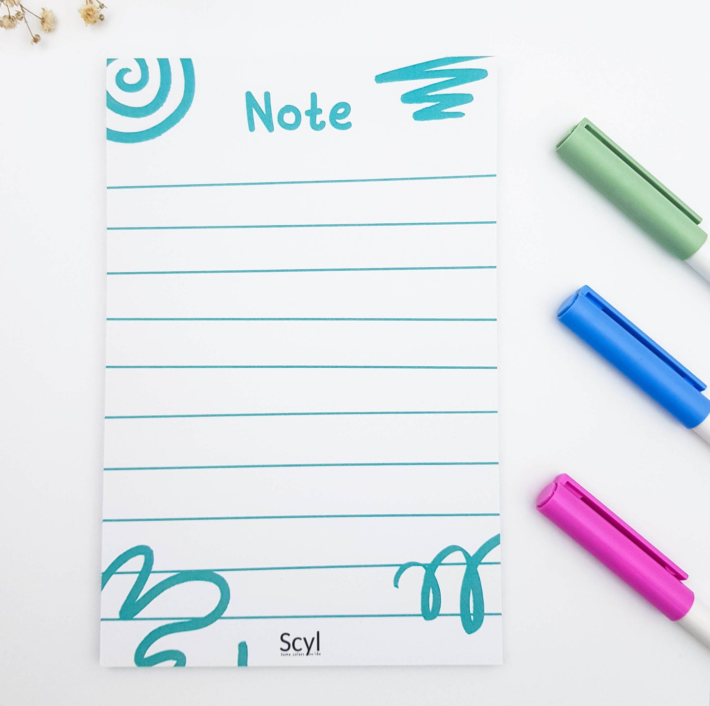 Doodle Notepad - Green