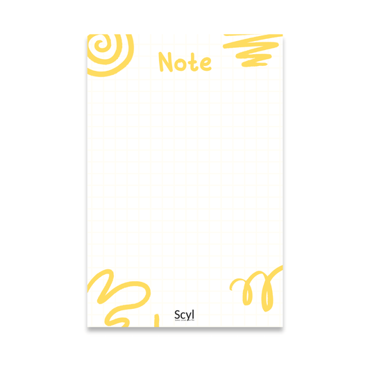 Doodle Notepad - Yellow