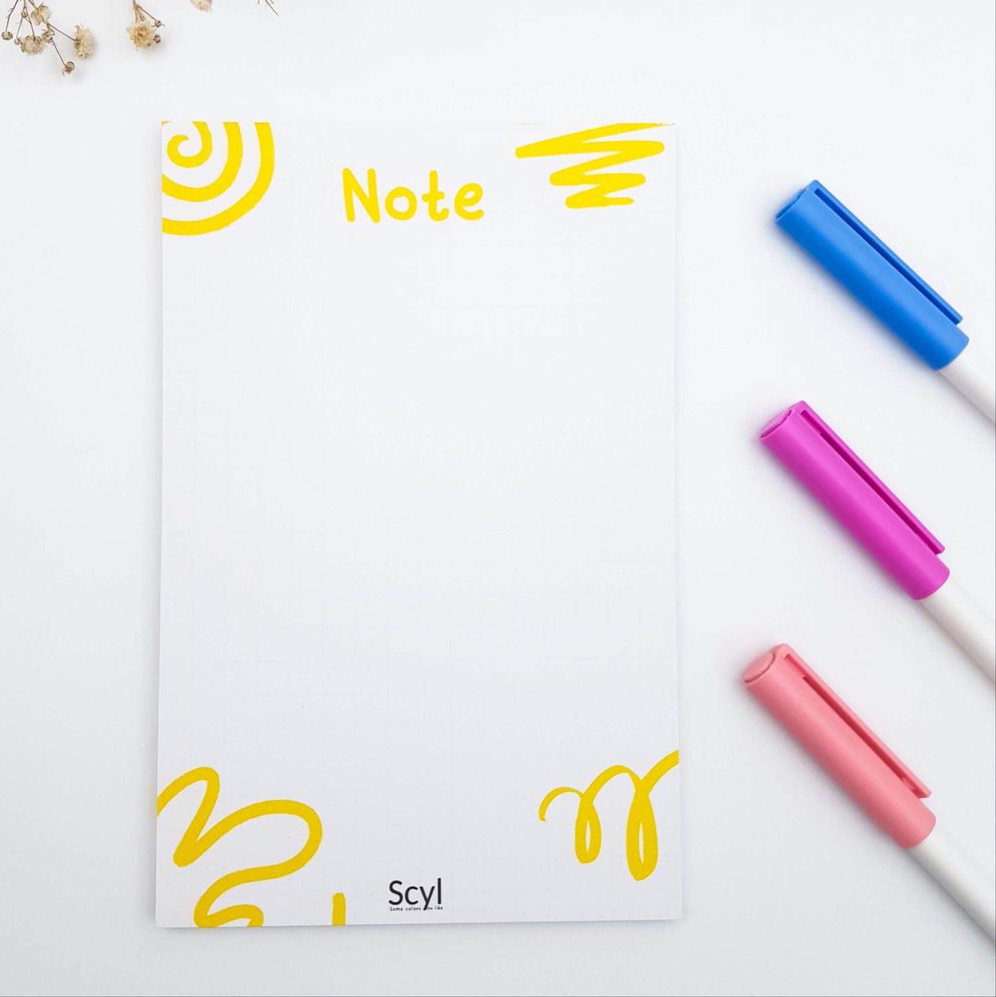 Doodle Notepad - Yellow