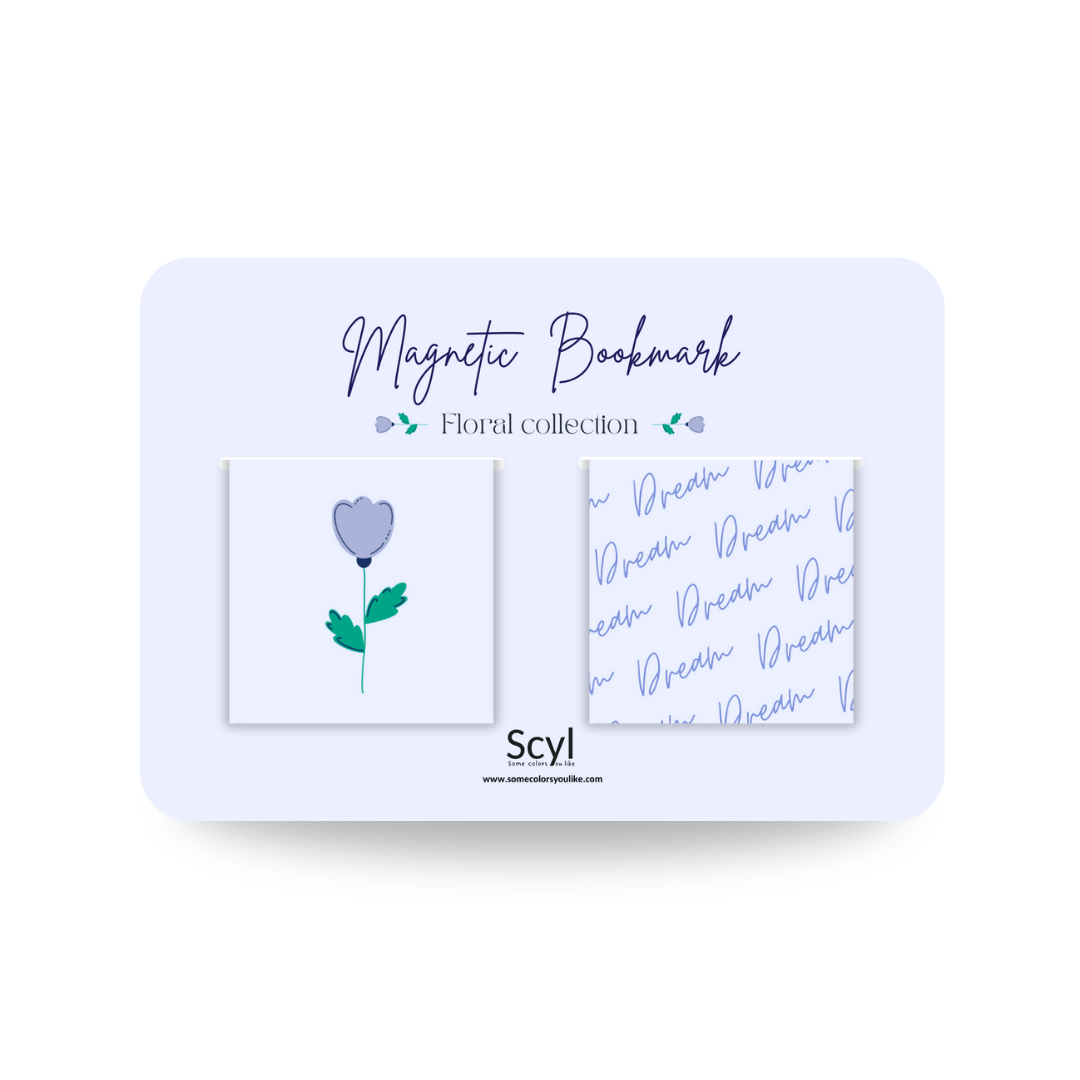 Dreamy Flower Magnetic Bookmark