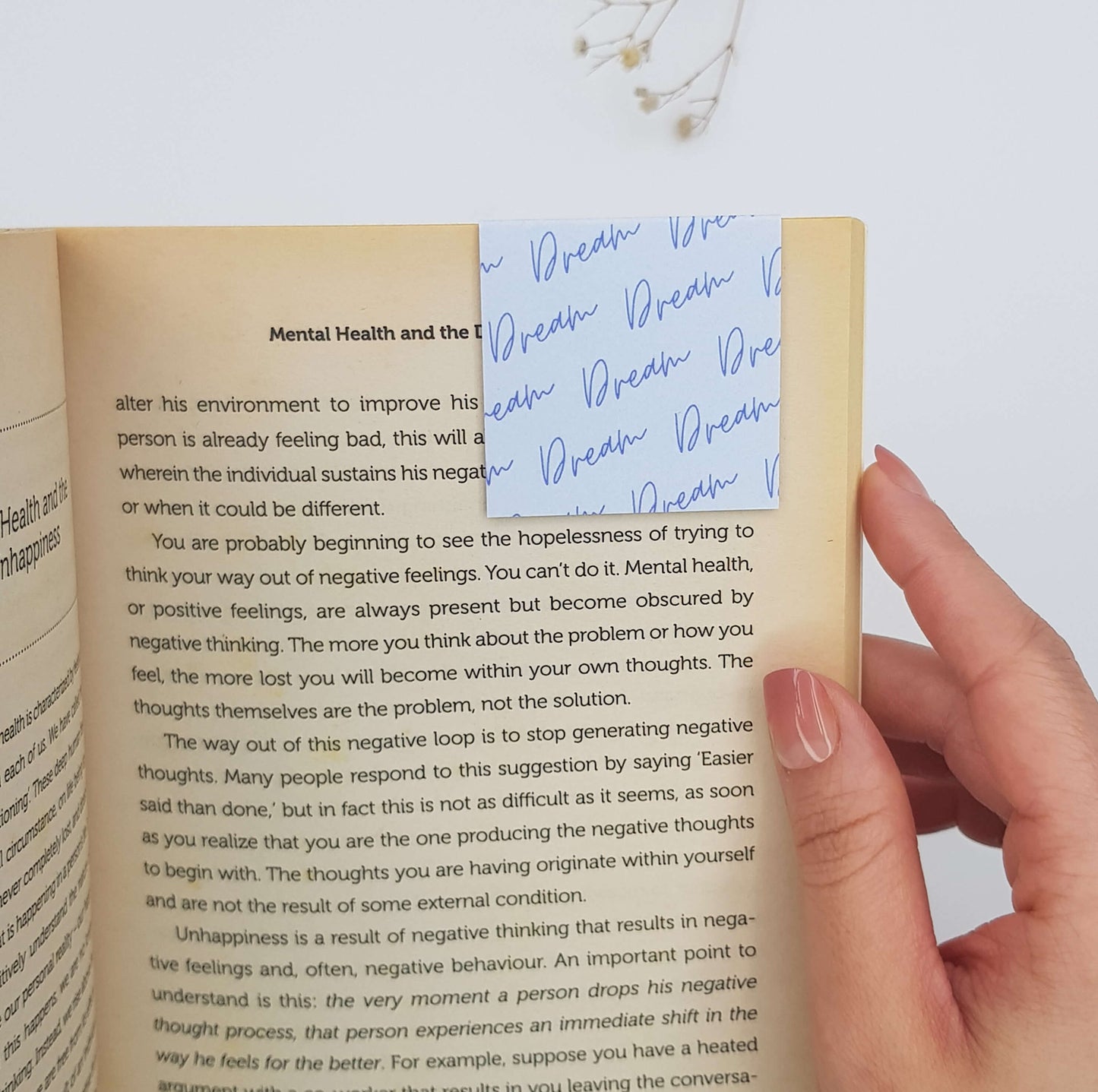 Dreamy Flower Magnetic Bookmark