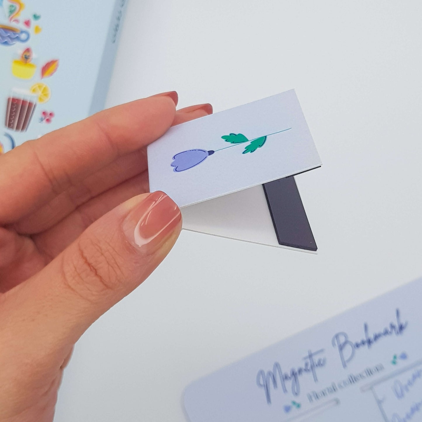 Dreamy Flower Magnetic Bookmark