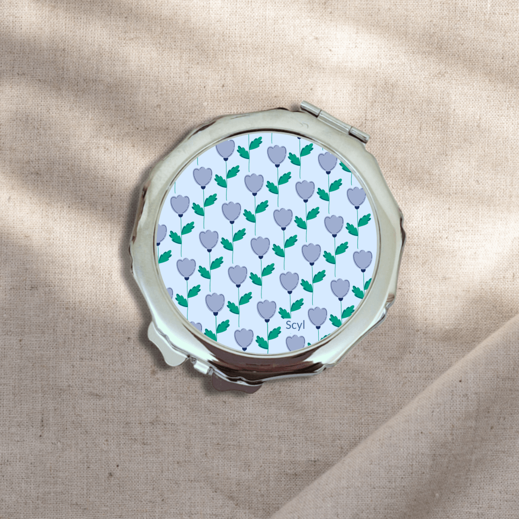 Dreamy Flower Pattern Mirror