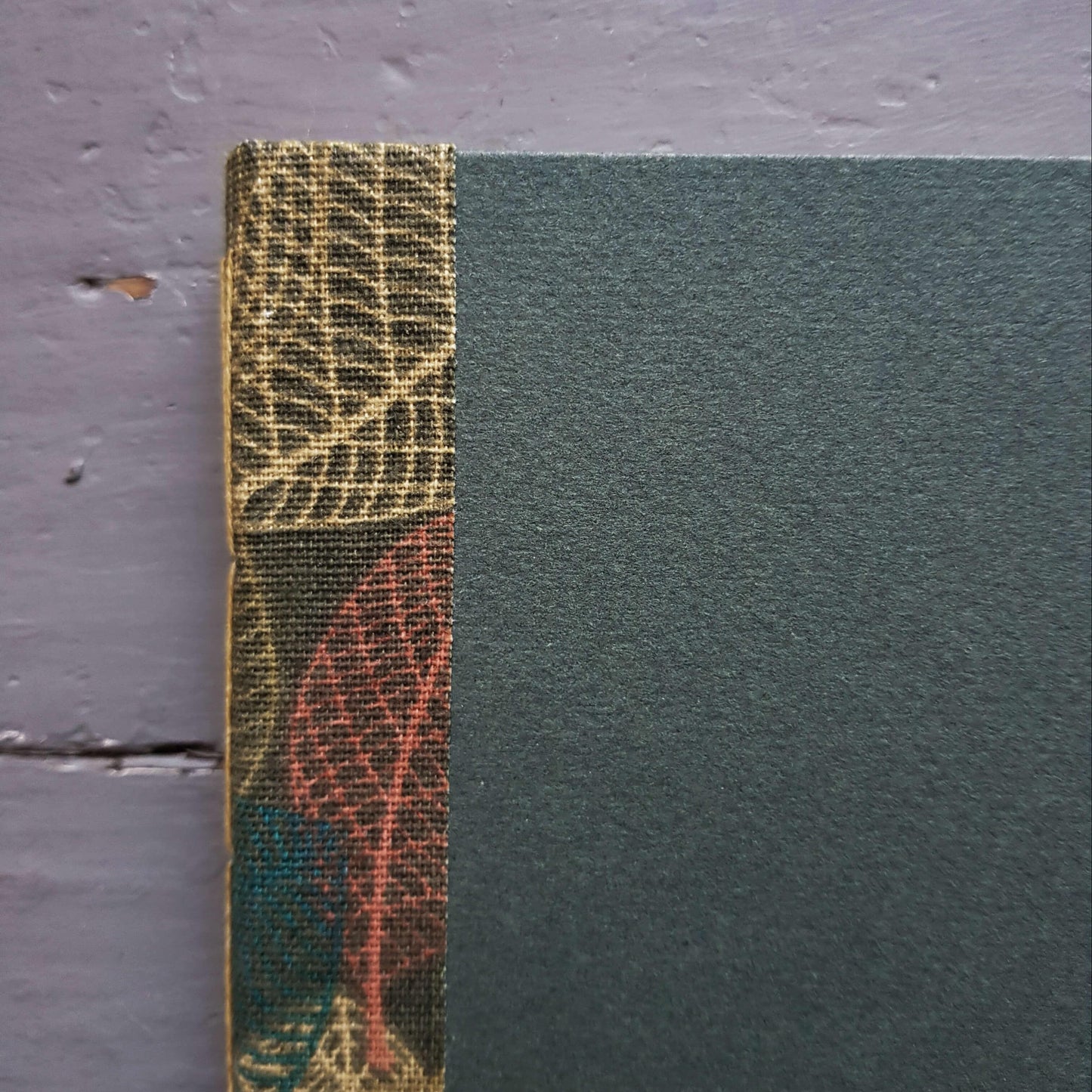 Fabric Spine Notebook Dark Green