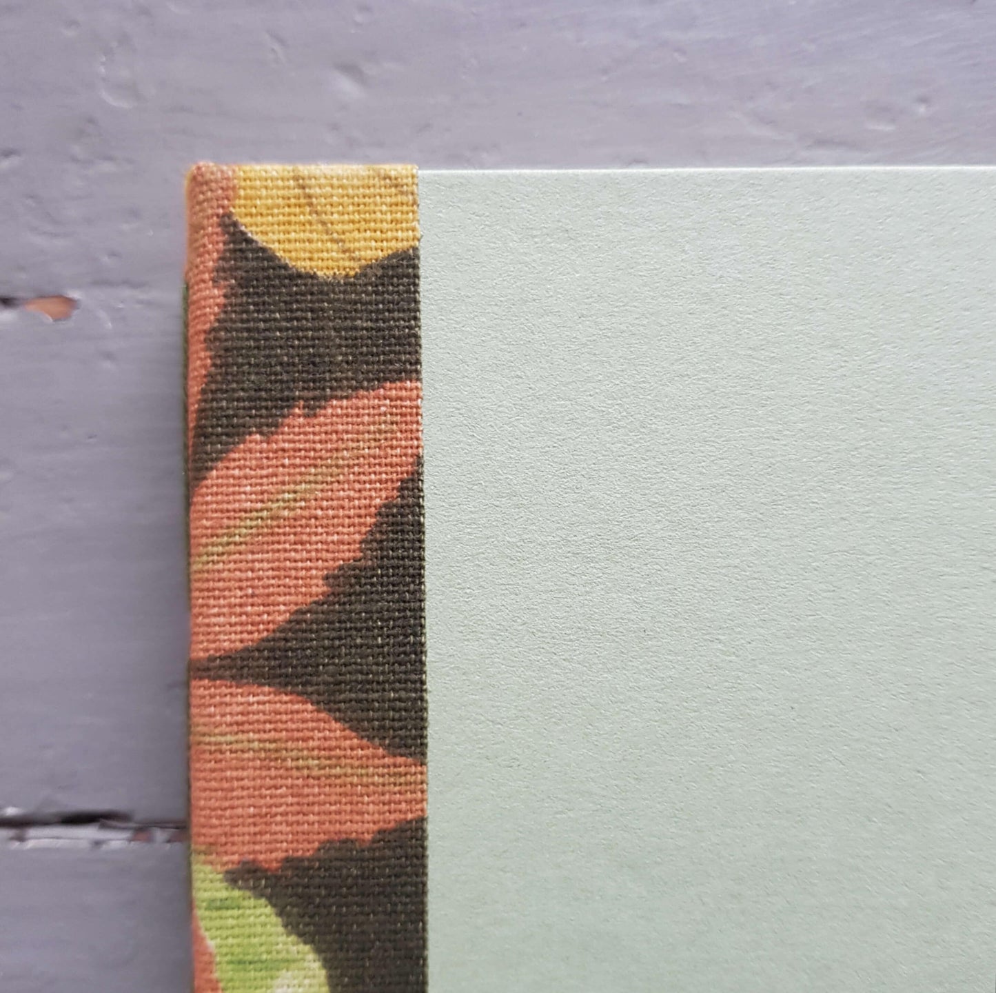 Fabric Spine Notebook Green