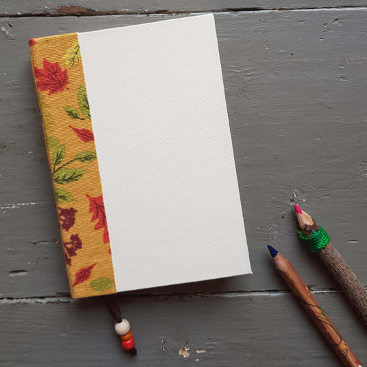 Fabric Spine Notebook Off White