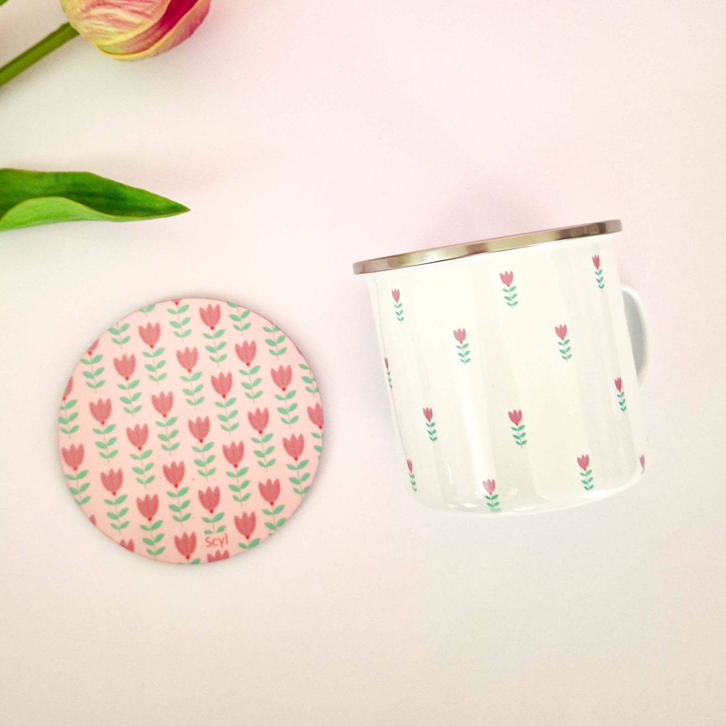 Fearless Flower - Enamel Mug