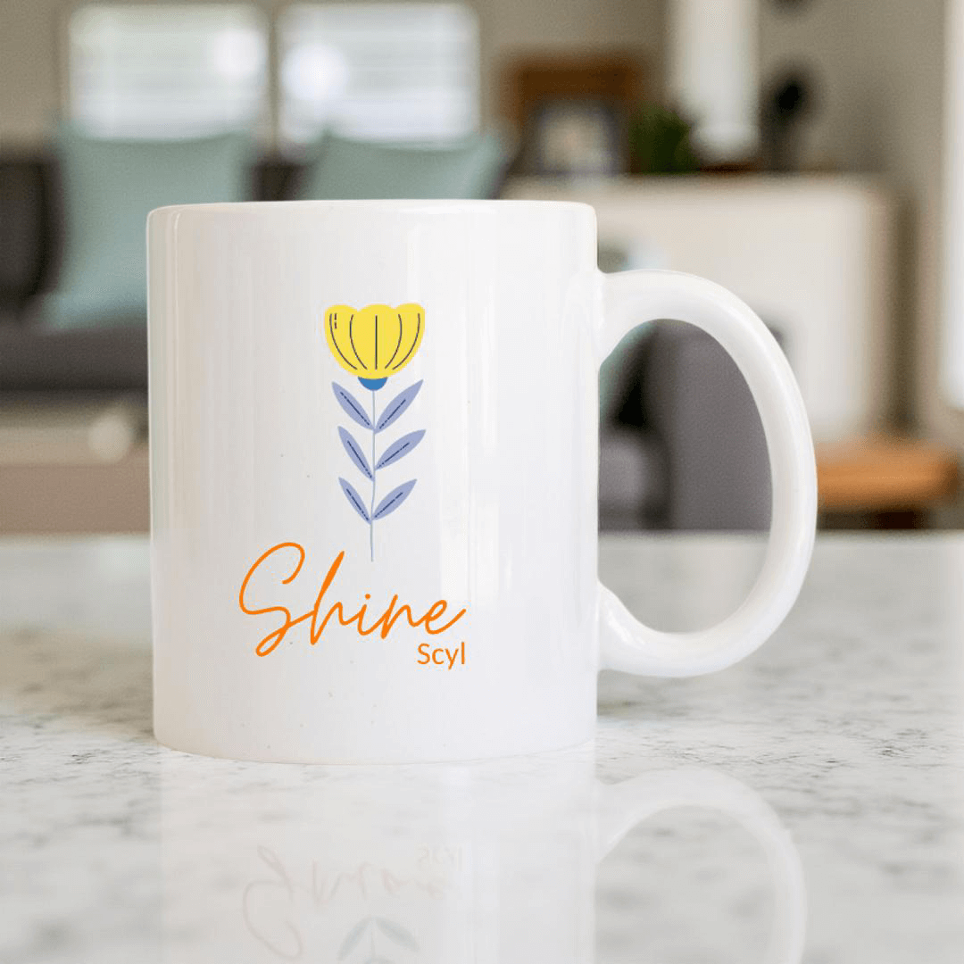 Floral Collection Set ( 4 Mugs + 4 Coasters )