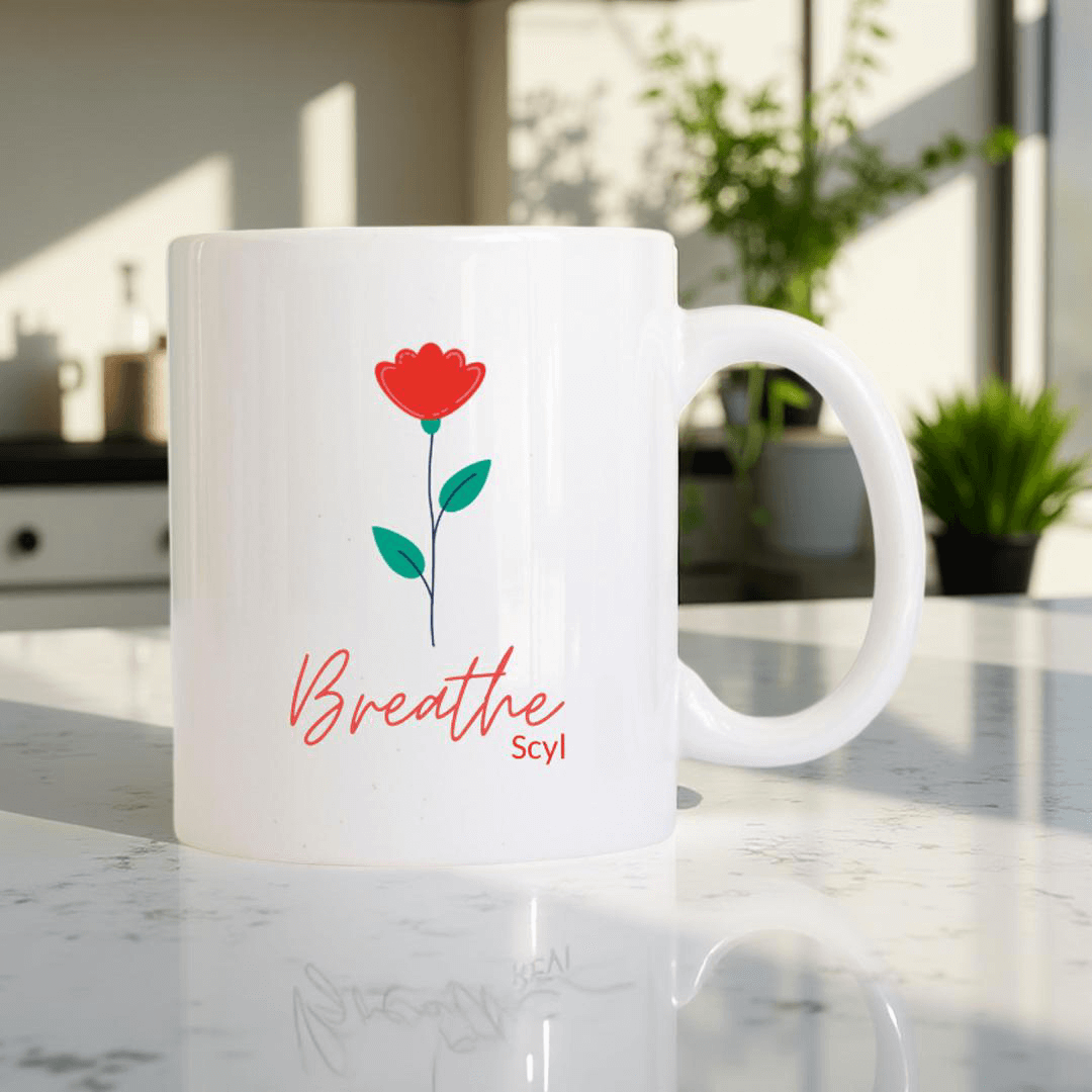 Floral Collection Set ( 4 Mugs + 4 Coasters )