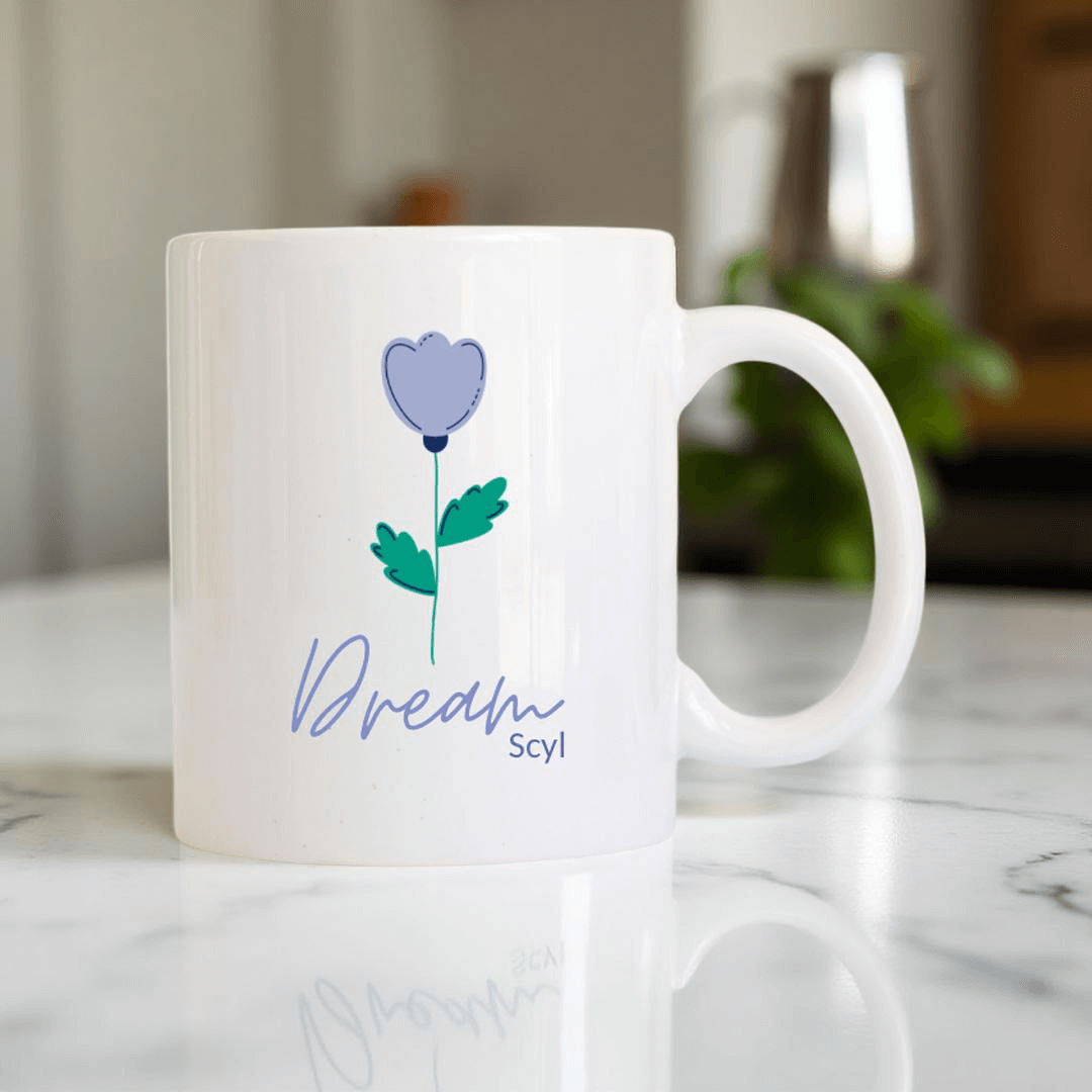 Floral Collection Set ( 4 Mugs + 4 Coasters )