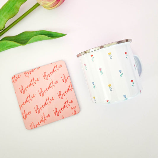 Floral - Enamel Mug
