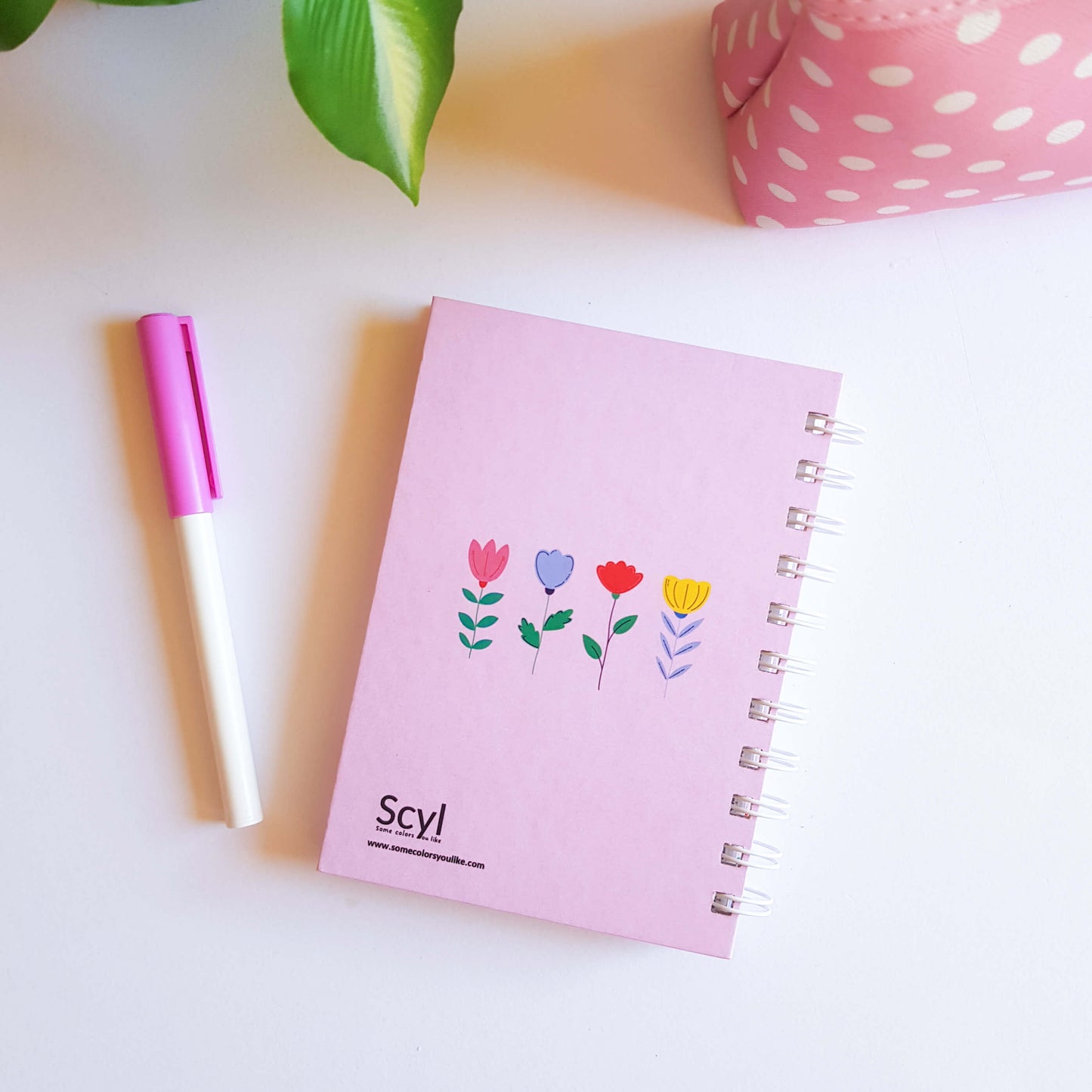 Floral Garden Notebook - Pink