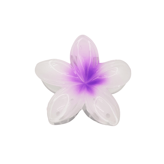 Flower Hair Clip Medium - Gradient Purple