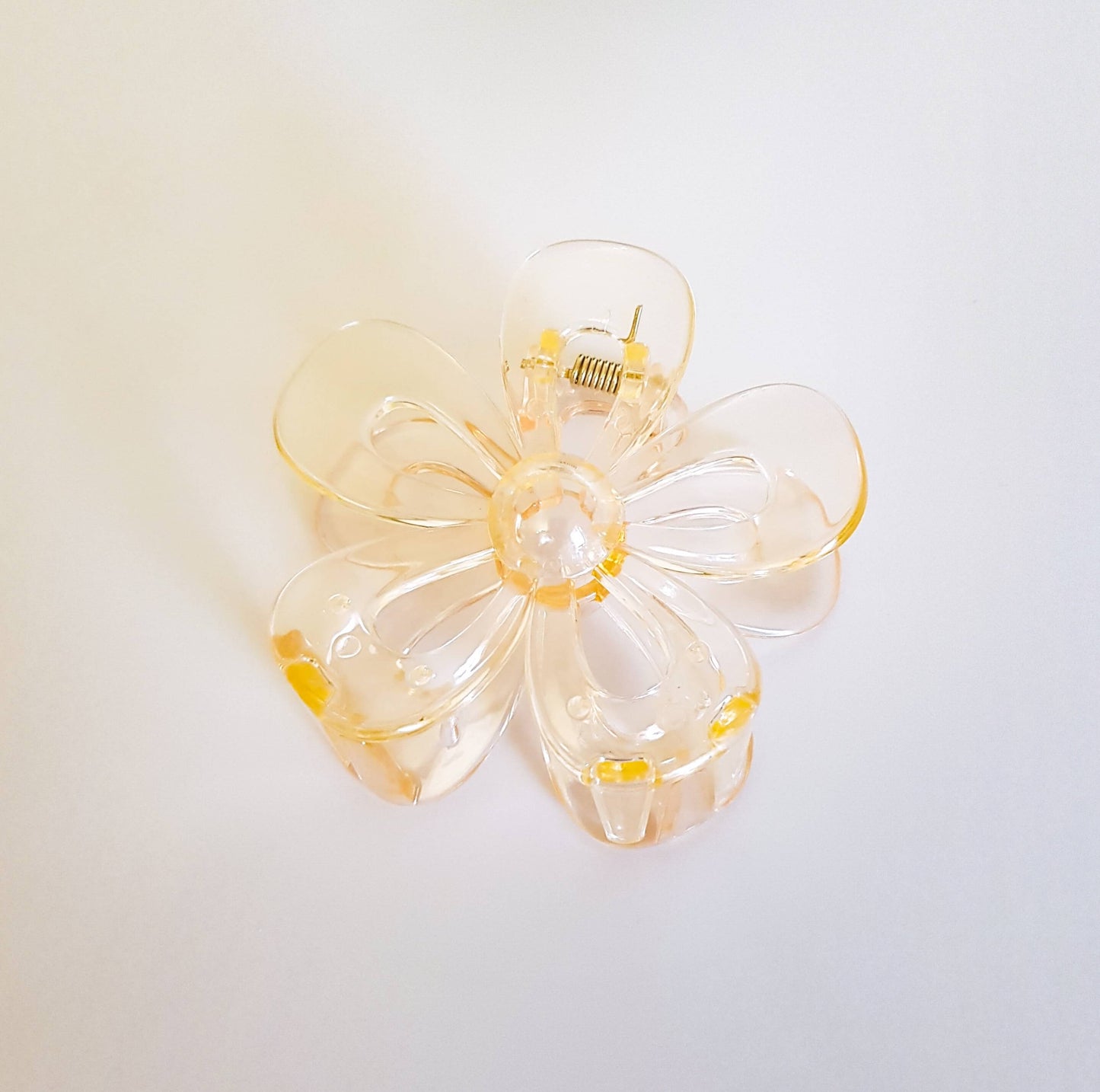 Flower Hair Clip - Orange