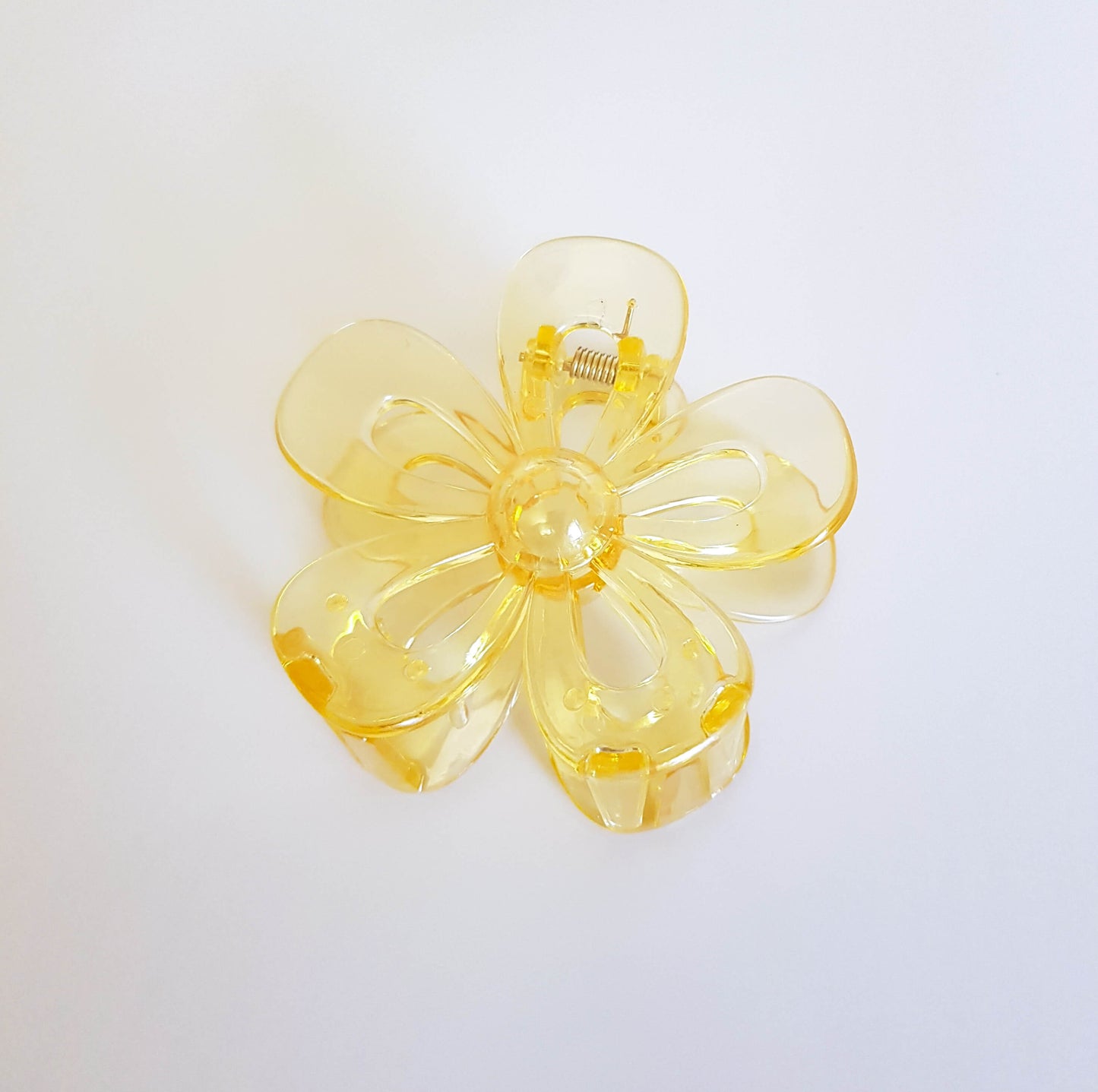 Flower Hair Clip - Yellow