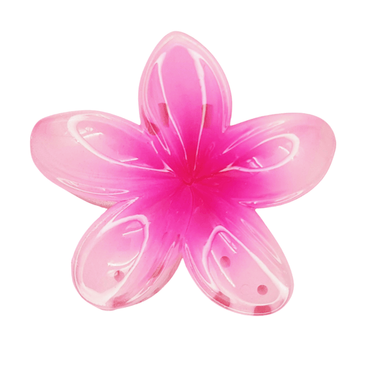 Flower Hair Clip Large - Gradient Pink