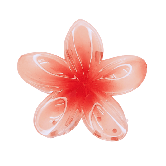Flower Hair Clip Large - Gradient Red