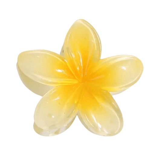 Flower Hair Clip Large - Gradient Yellow