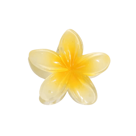 Flower Hair Clip Medium - Gradient Yellow