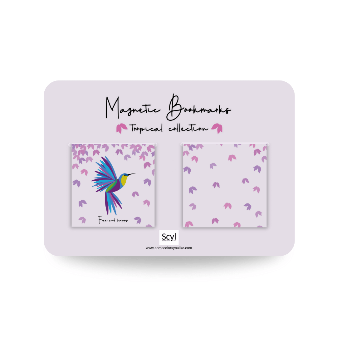 Free and Happy Magnetic Bookmark