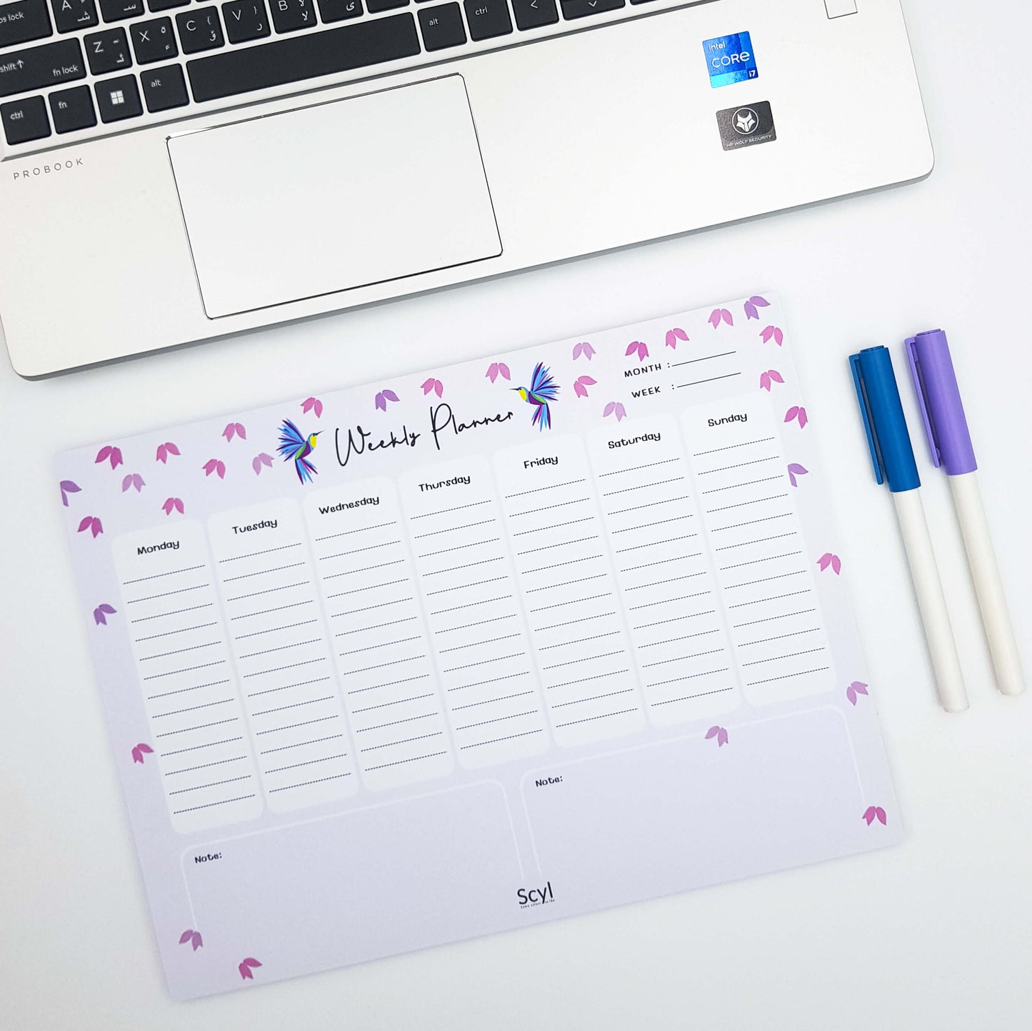 Free and Happy Weekly Planner