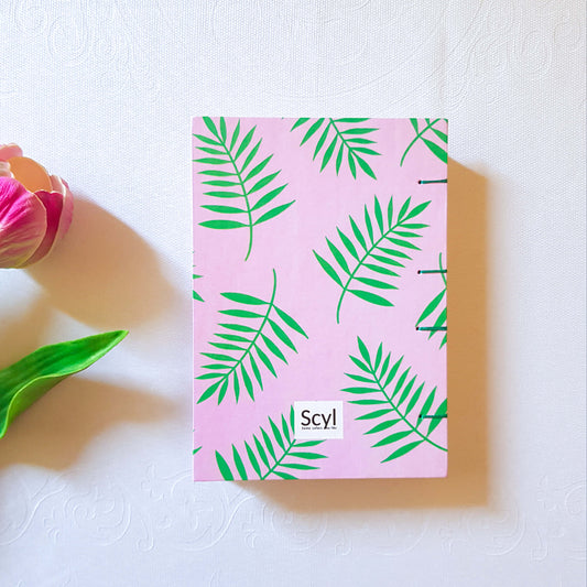 Leaves Pink Notebook