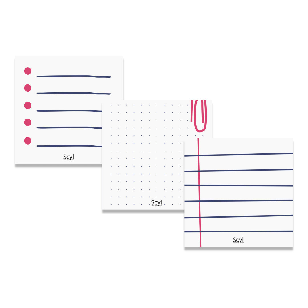 Paper Clip Mini Notepads - Red