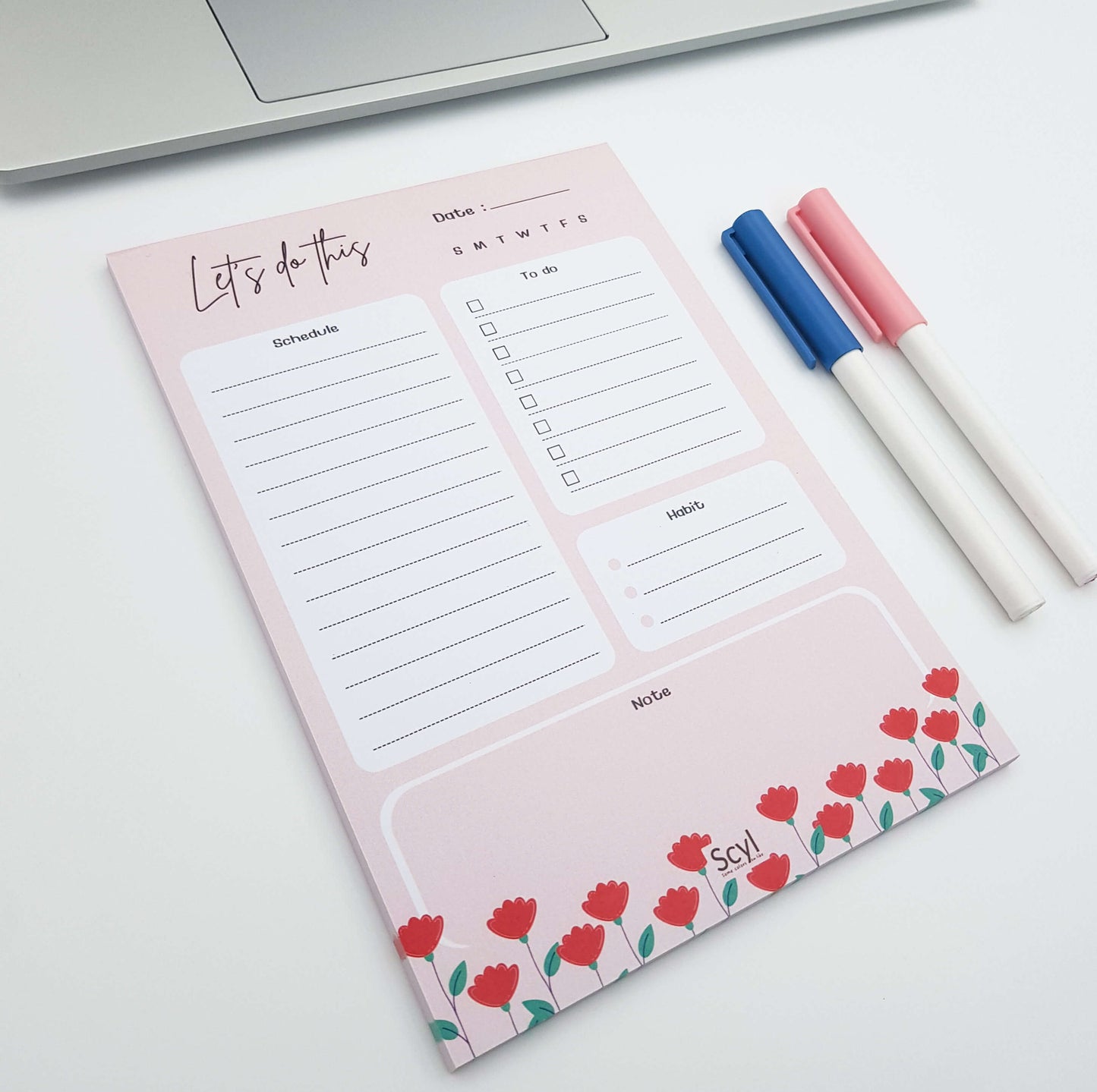 Red Rose Daily Planner
