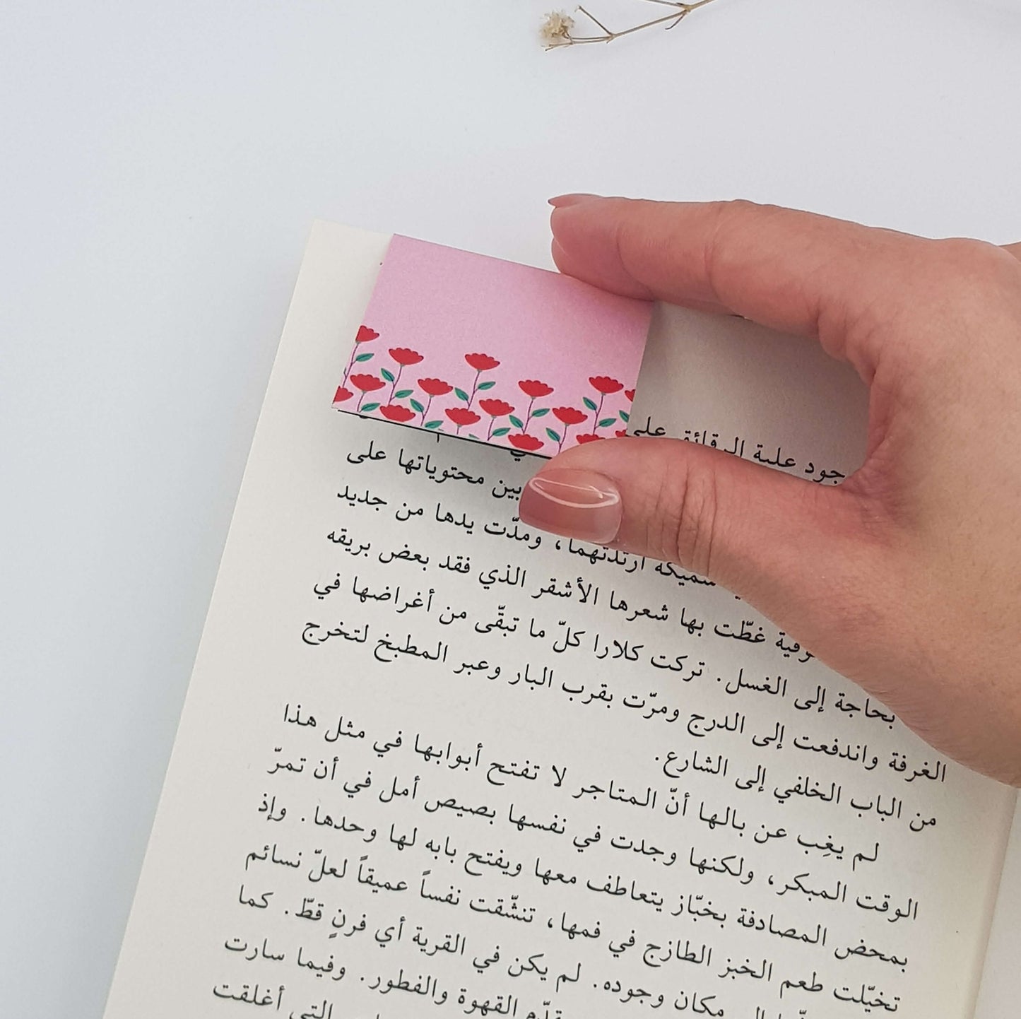 Red Rose Magnetic Bookmark