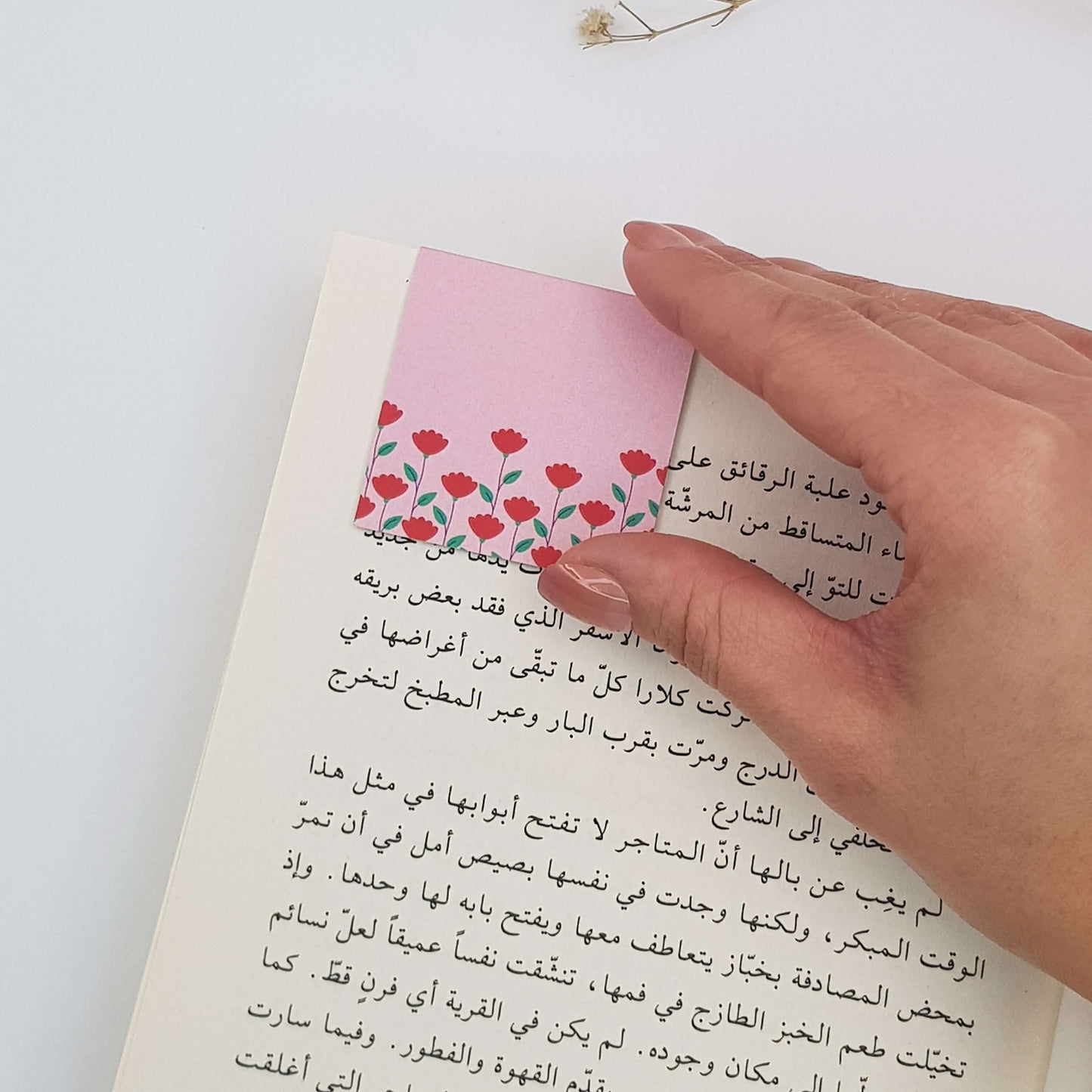 Red Rose Magnetic Bookmark
