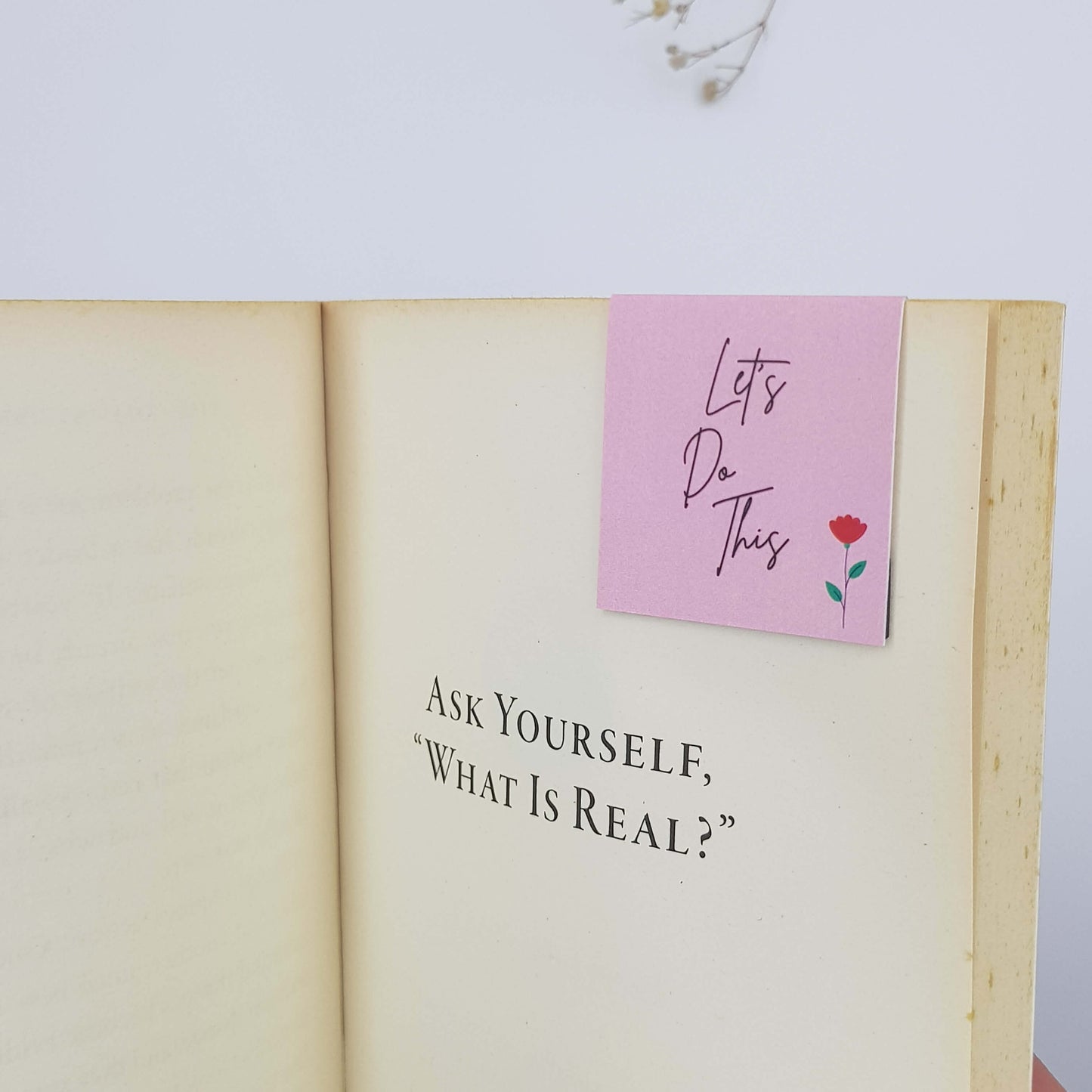 Red Rose Magnetic Bookmark