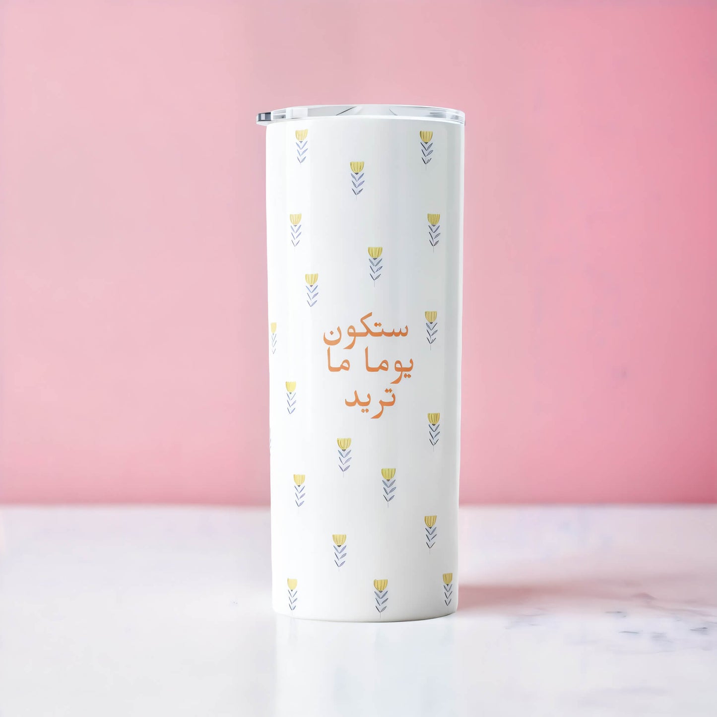 Shiny Flower Tumbler