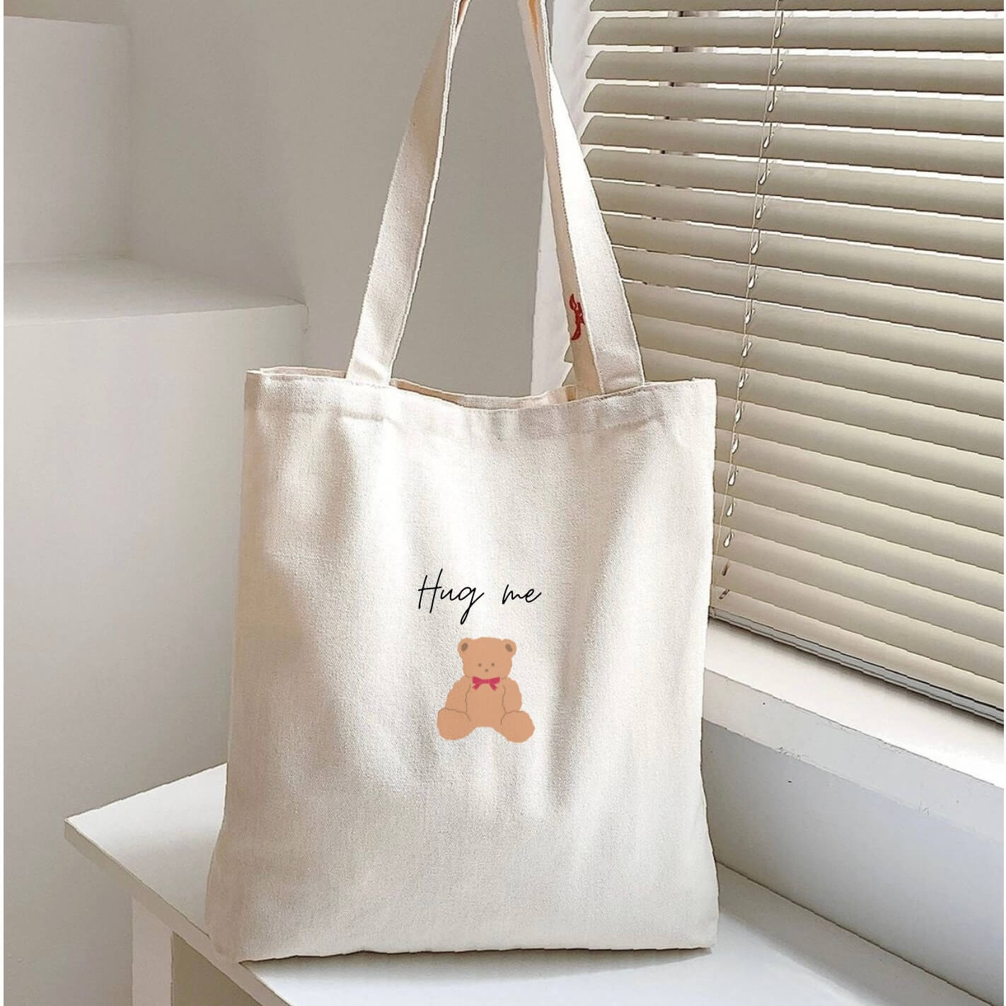 Hug Me Teddy Tote Bag
