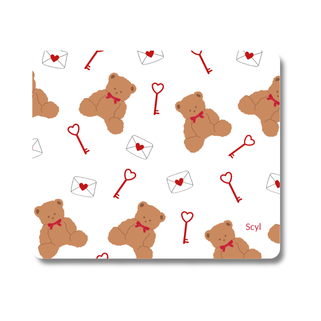 Teddy Love Mouse Pad