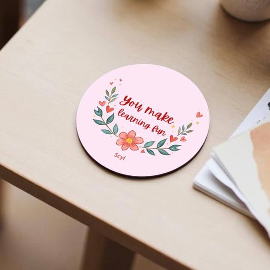 You Make Learning Fun Mug + Coaster