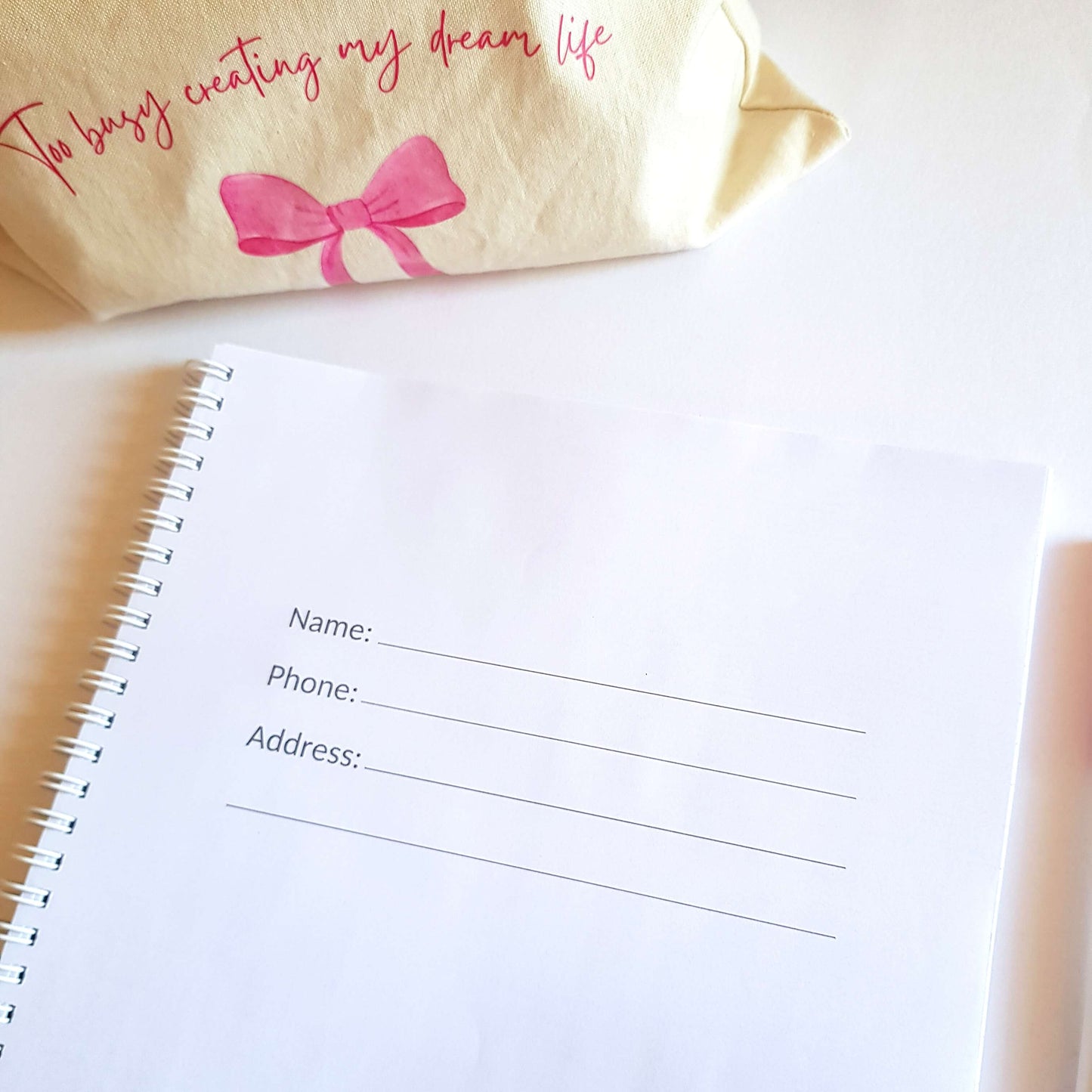Infinite Bows University Notebook A4