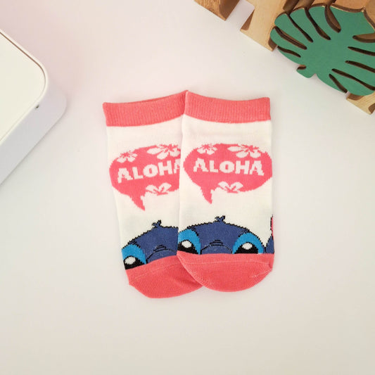 Aloha Stitch Socks - Age 7-9