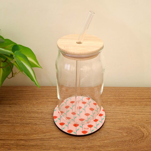 Bamboo Cup + Breathy Flower Coaster