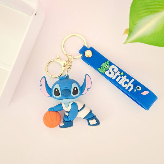 Basket Ball Stitch Keychain