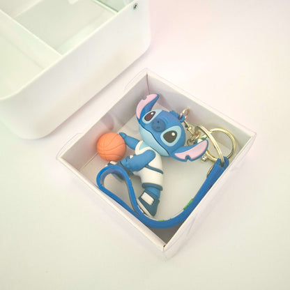 Basket Ball Stitch Keychain