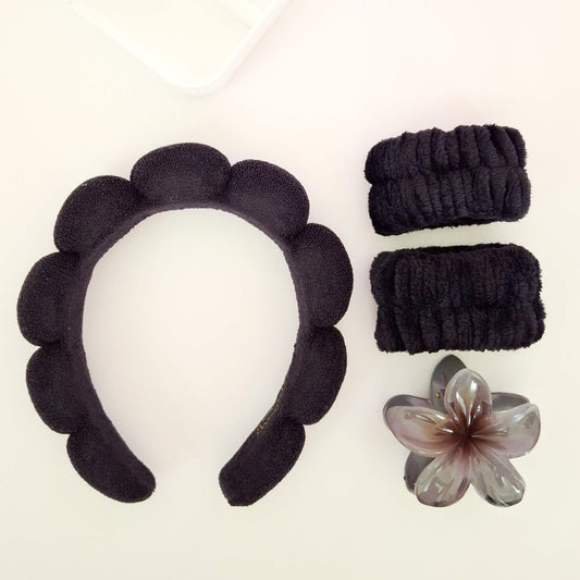 Black Head Band Set