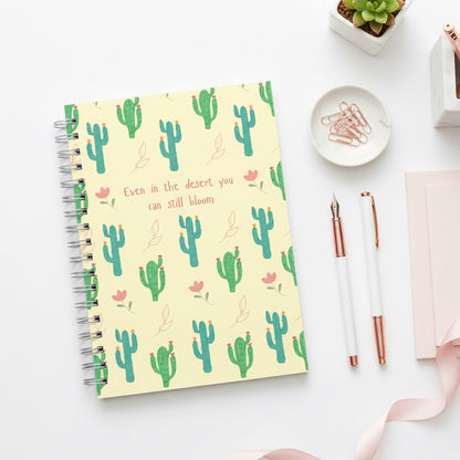 Bloomy Cactus A5 Notebook
