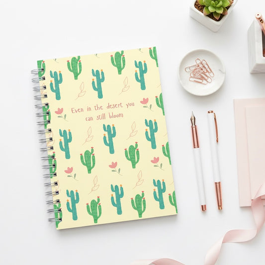 Bloomy Cactus A5 Notebook