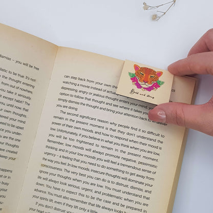 Bold and Strong Magnetic Bookmark - Beige