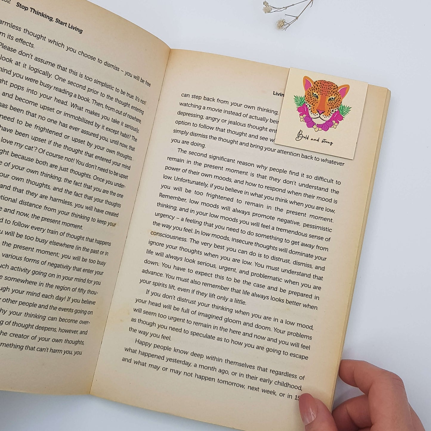Bold and Strong Magnetic Bookmark - Beige