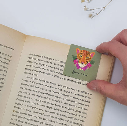 Bold and Strong Magnetic Bookmark - Dark Green