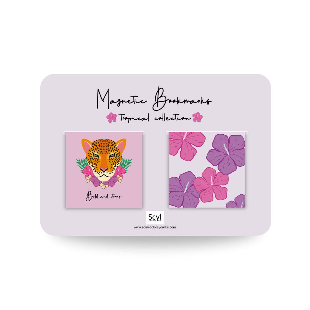 Bold and Strong Magnetic Bookmark - Pink