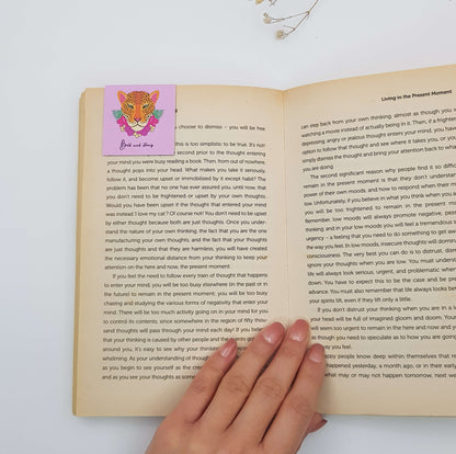 Bold and Strong Magnetic Bookmark - Pink